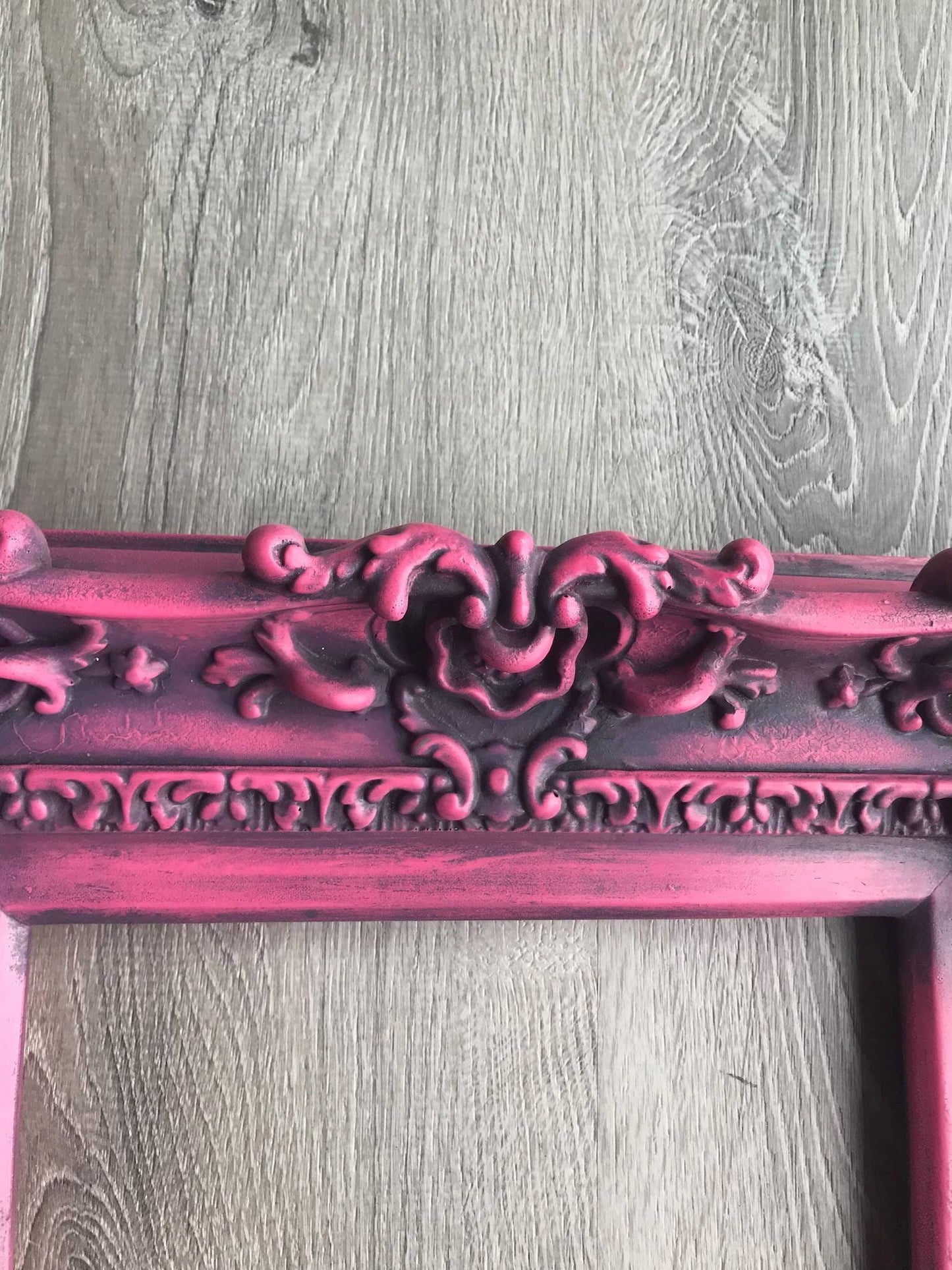8x10 Vintage Berry Pink Frame, Baroque Ornate Frame, Picture Frame, Cottage Frame