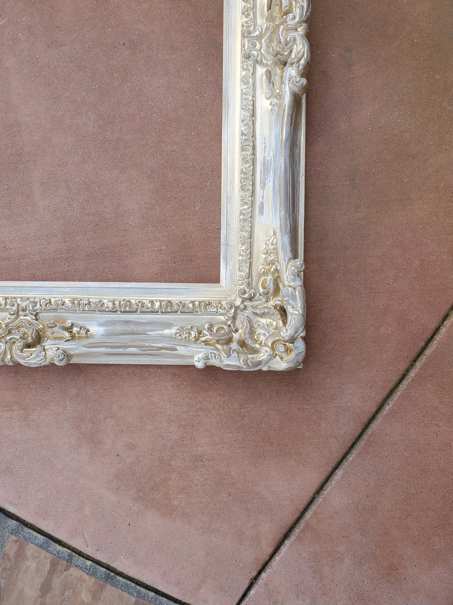 20x24 Vintage White Frame, Decorative French Home Decor Ornate Wall Frames