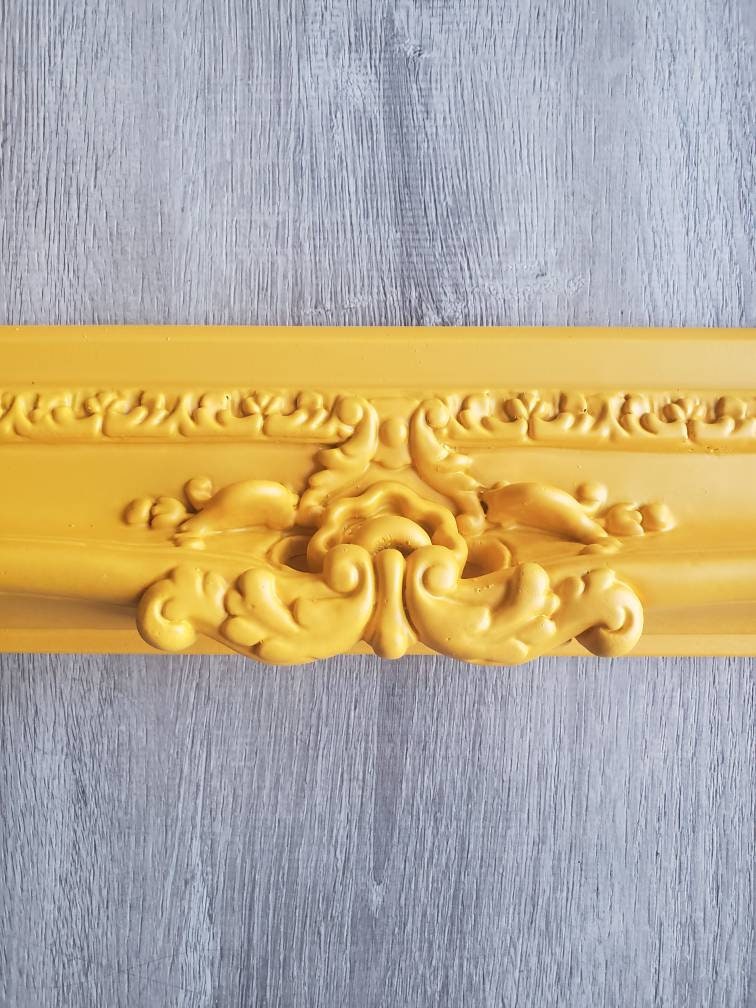 20x24 Yellow Picture Frame, Children's Picture Frame, Fancy Original Frame