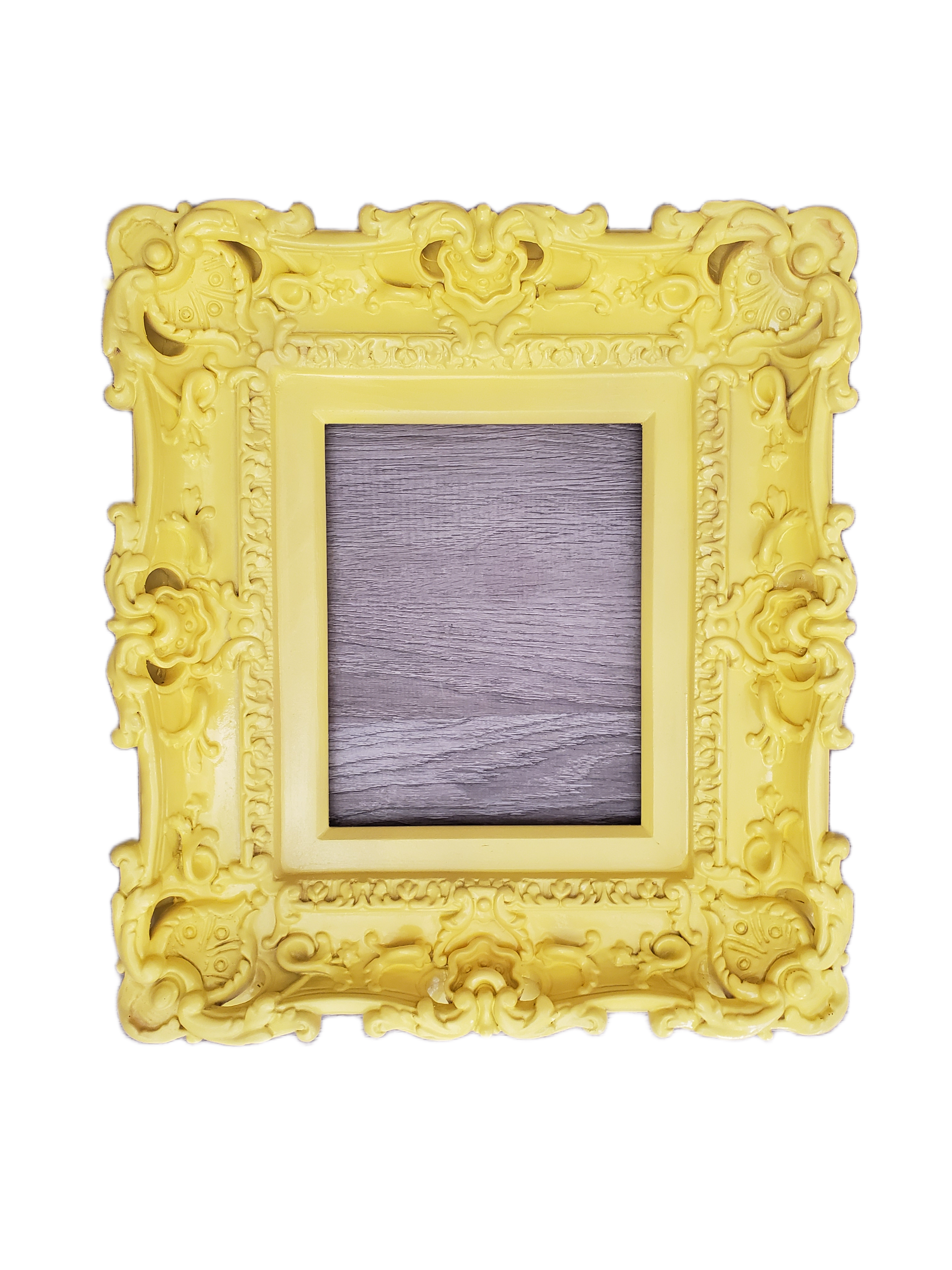 8.5x11 Yellow Frame, Ornate Baroque Picture Frame, Photo Frame, Fancy Frame, Diploma
