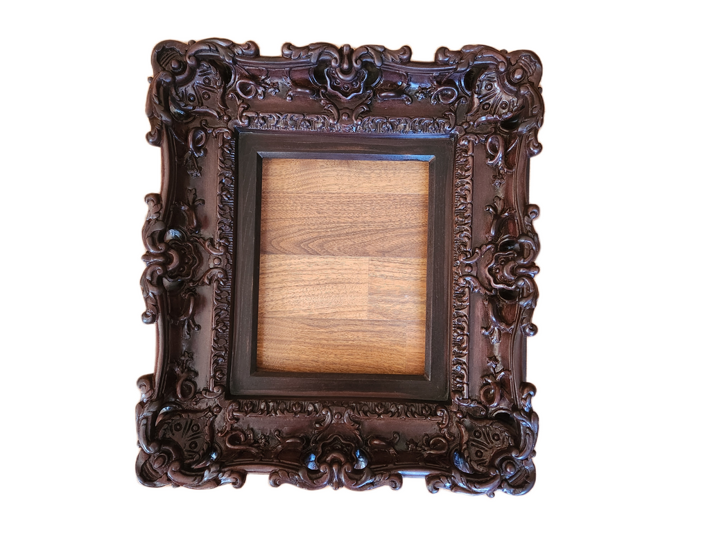 8.5x11 Classic Picture Frame, Fancy Photo Frame, Original Frame, Mahogany Diploma Frame