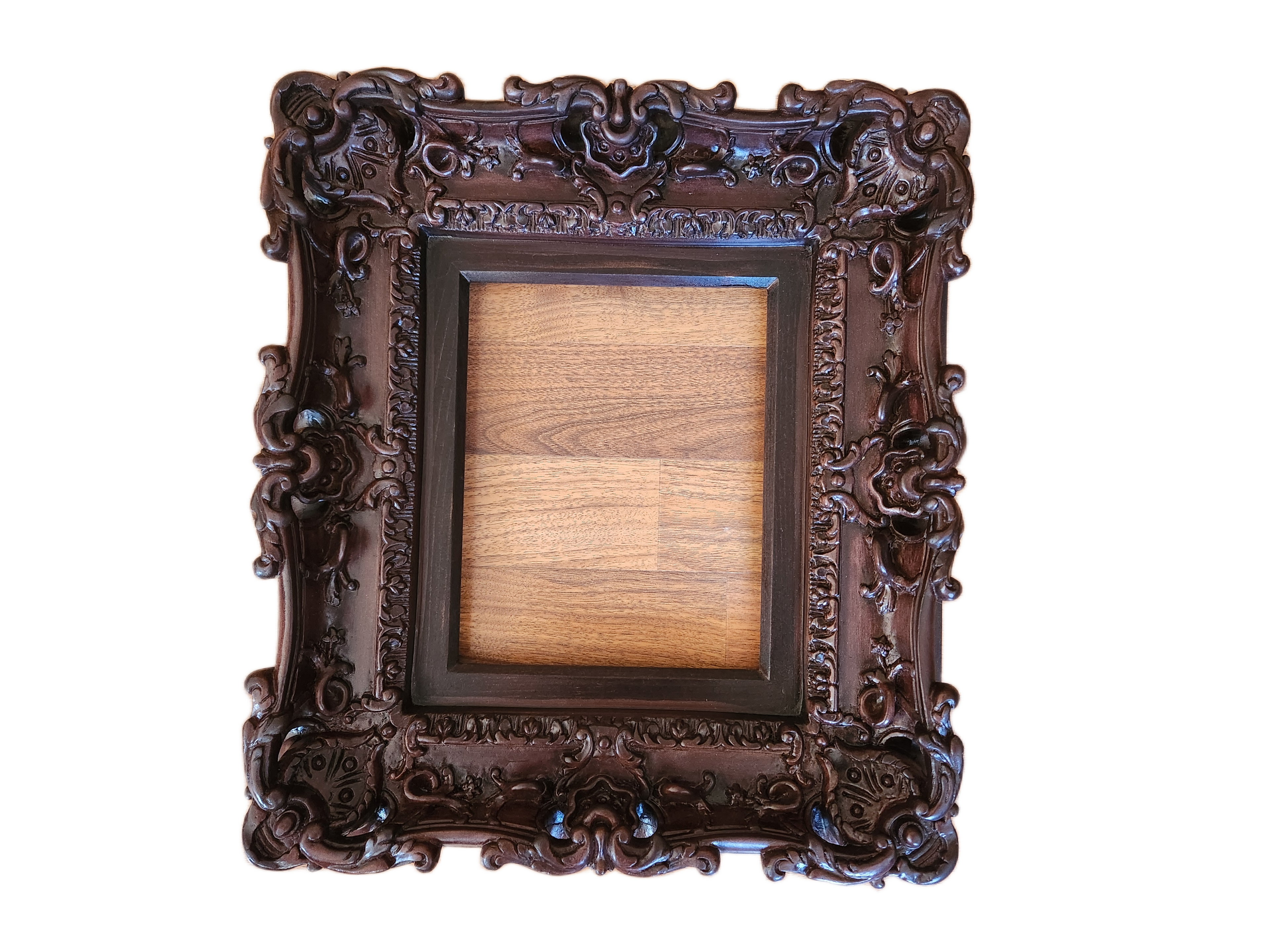 8.5x11 Classic Picture Frame, Fancy Photo Frame, Original Frame, Mahogany Diploma Frame