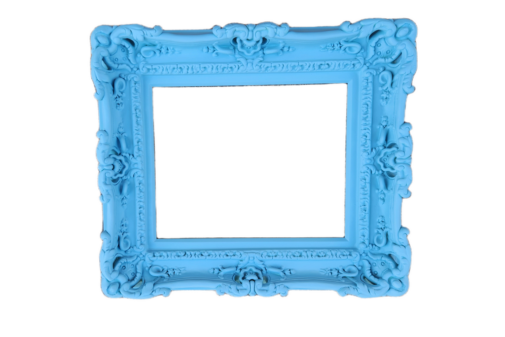 11x14 Baby Blue Picture Frame, French Country Frame, Cottage Frame