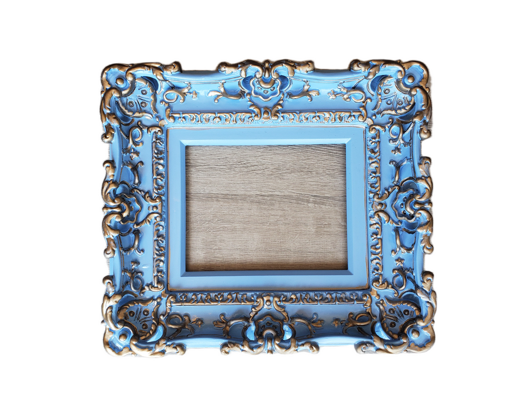 8.5x11 Baby picture frame, cottage children's decor ideas, baby fancy mid century frame