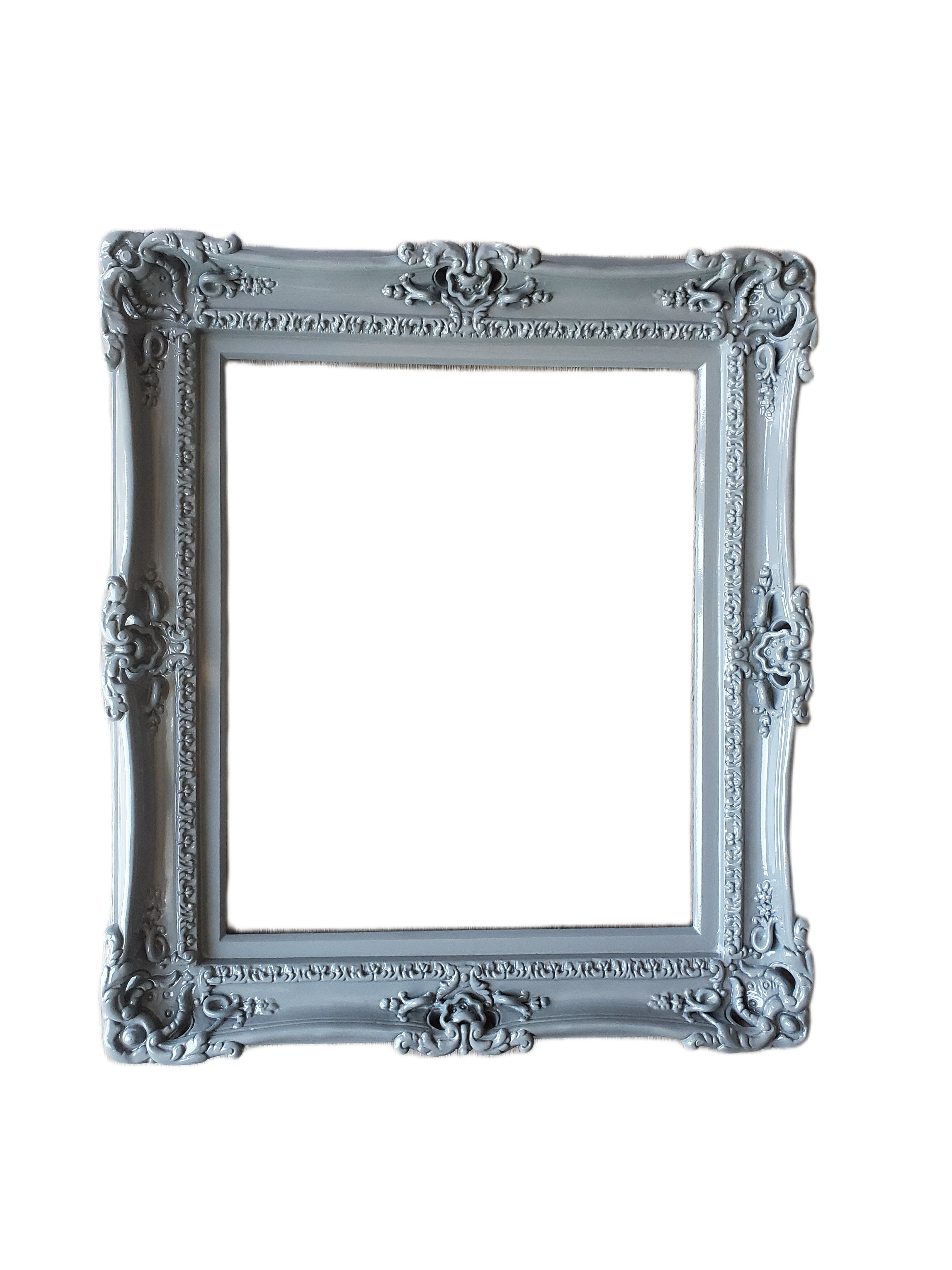 20x24 Ornate Gray Frame, Classic Photo Frame, Fancy Colonial Style