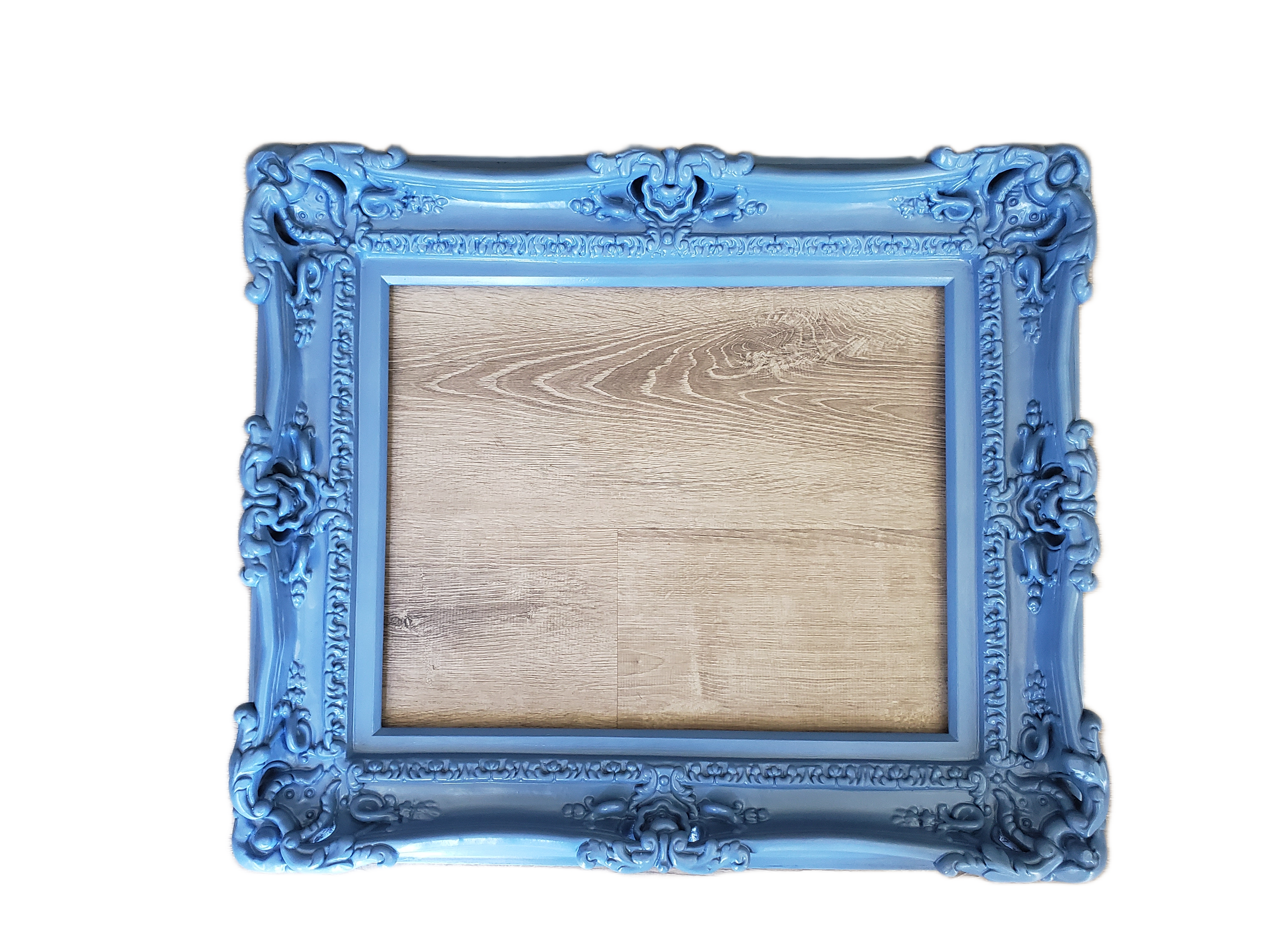 20x24 Blue Picture Frame, Baroque Fancy Original Frame, Baby Frame
