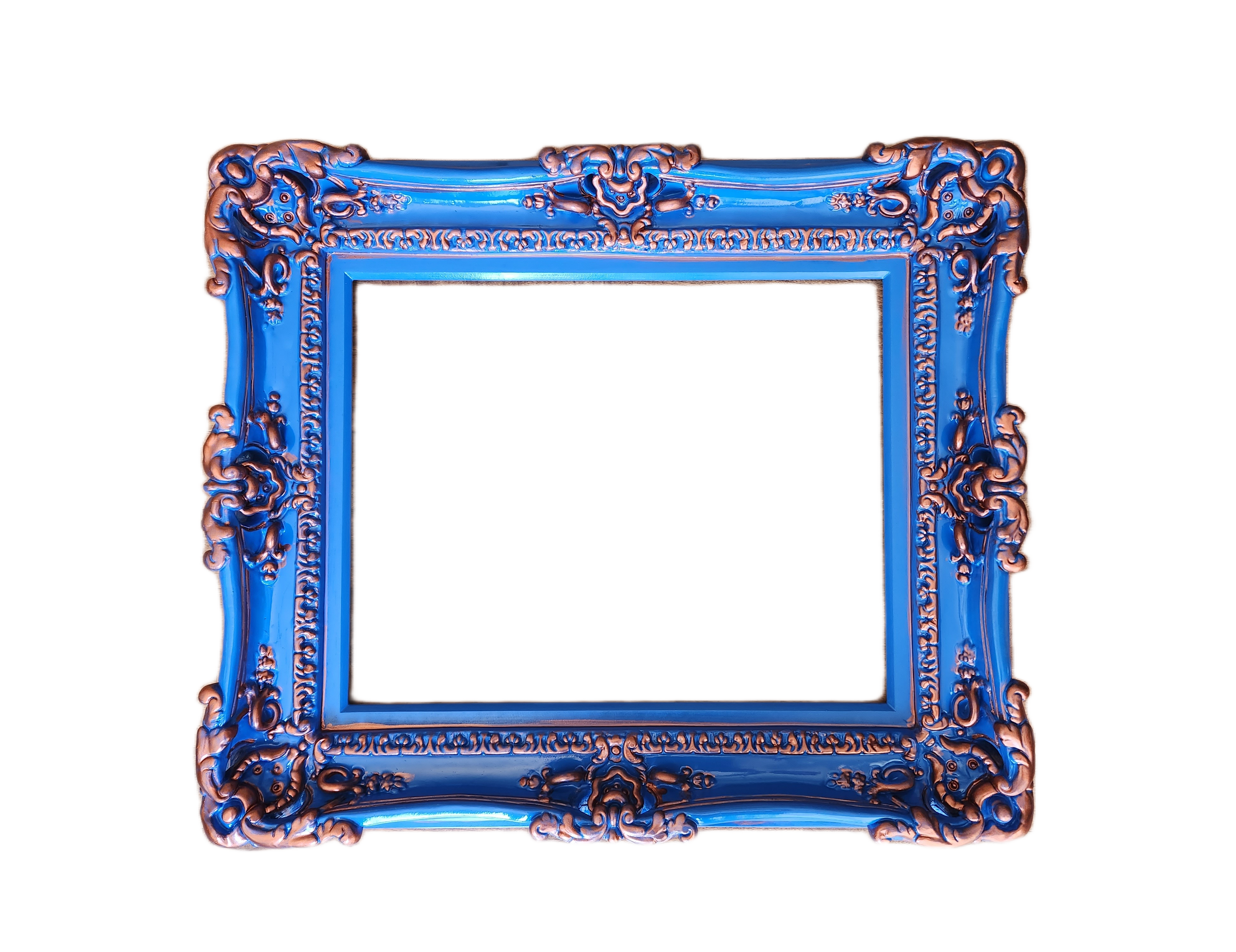 20x24 Colorful Bright Blue Picture Frame, Original Frame