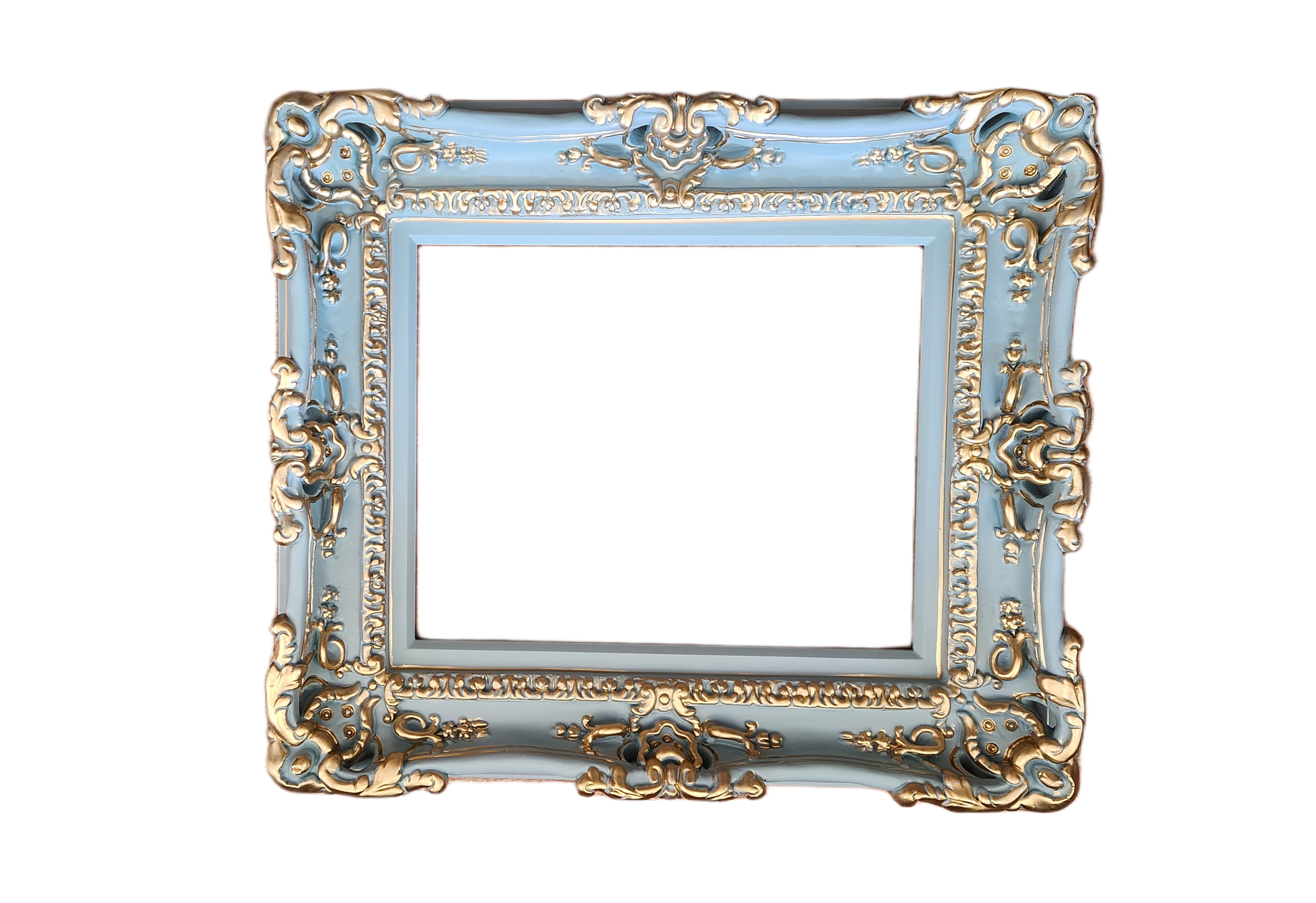 11x14 Pale Green Picture Frame, Original Modern Frame