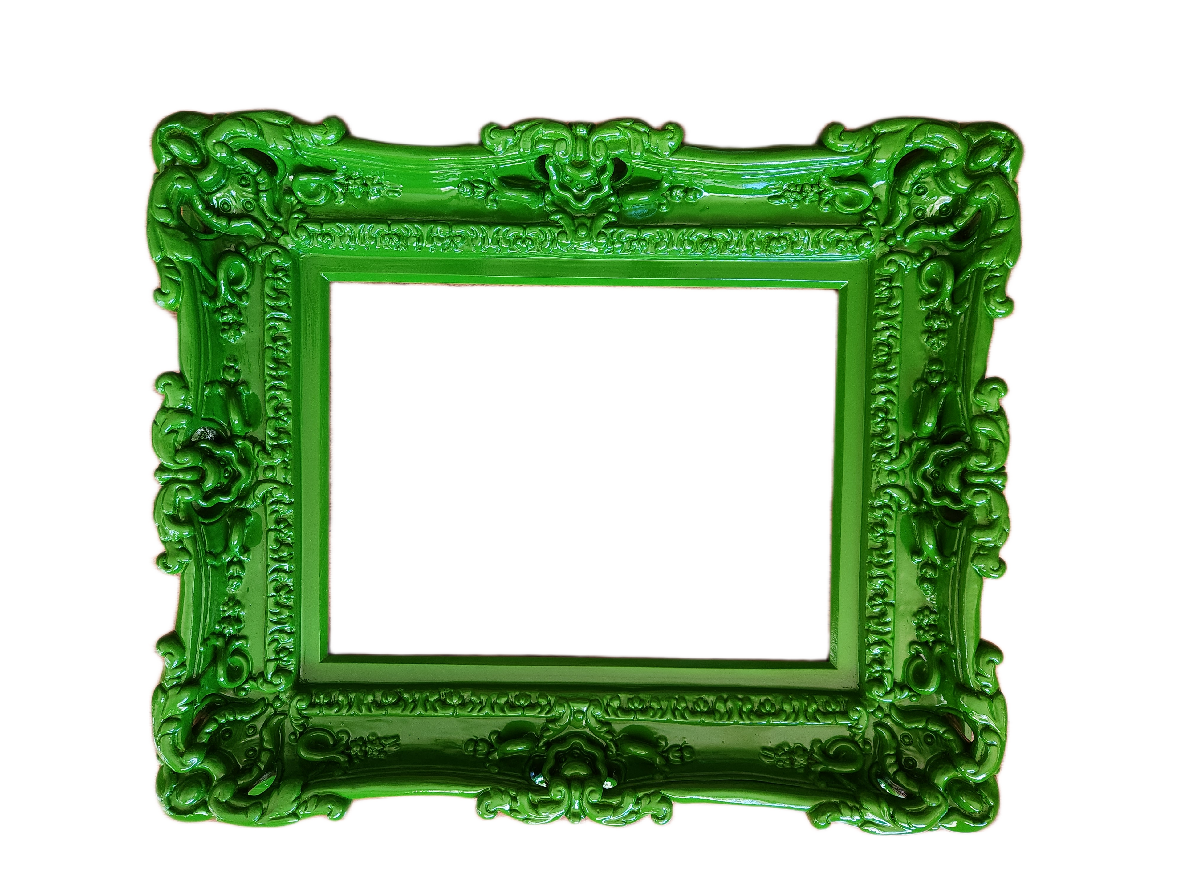 11x14 Ornate Green Frame, Wall Picture Frame, Photography Modern Frame