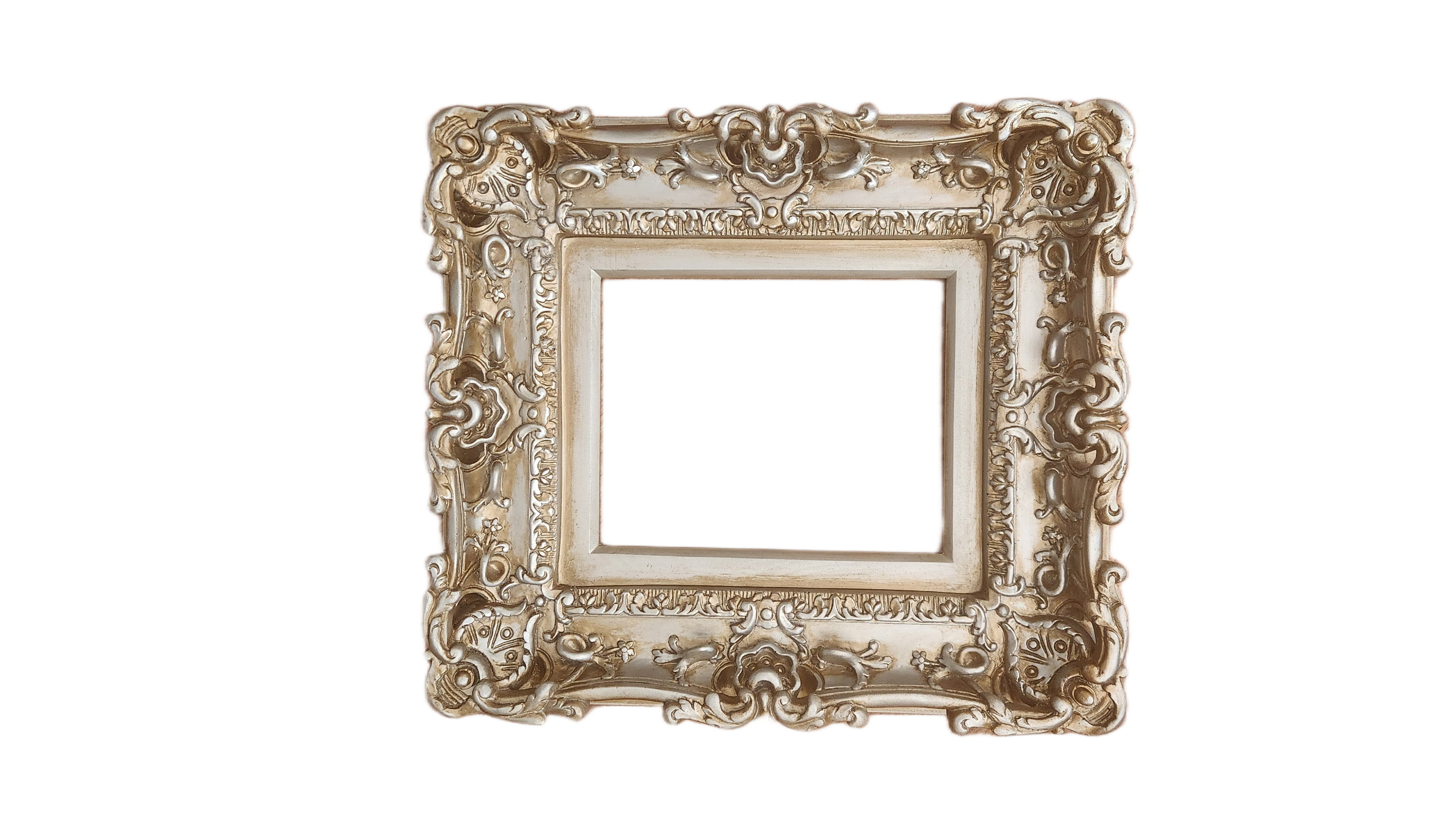 8.5x11 Antique Picture Frame, Baroque Photo Frame, Fancy Vintage Frame, Victorian
