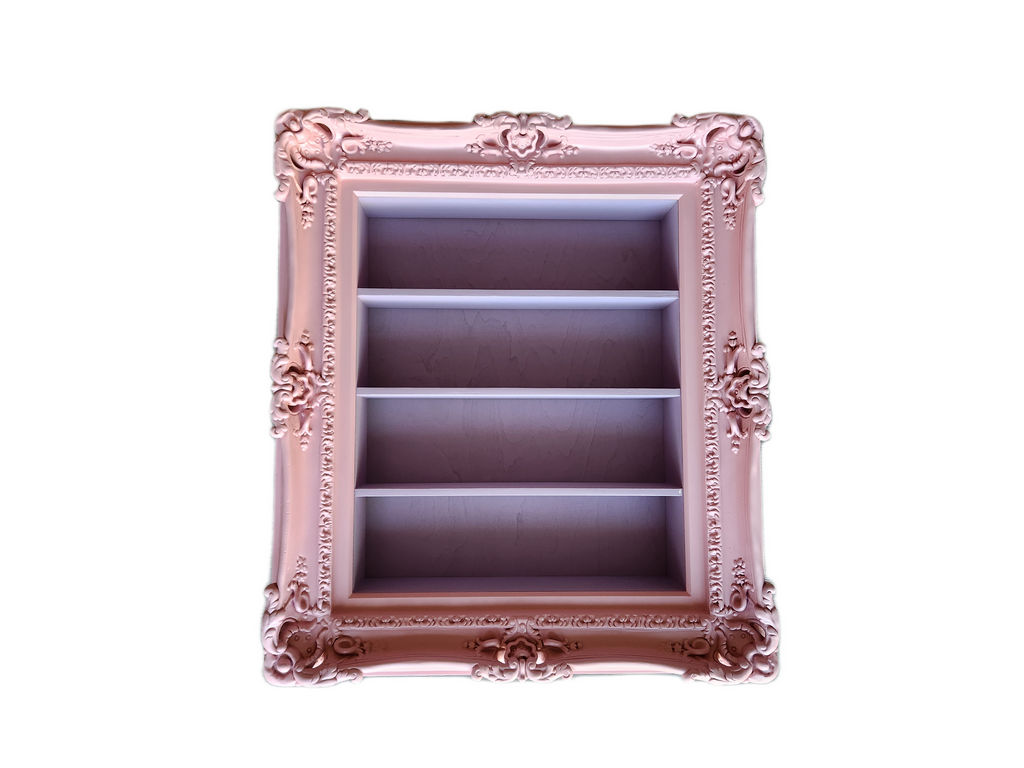 20x24 Pink Ornate Hanging Frame Display, Nail Polish Display, Oil Rack