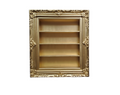 20x24 Ornate Wall Gold Frame Display, Kitchen Spice Rack, Essential Oil Rack Shelf