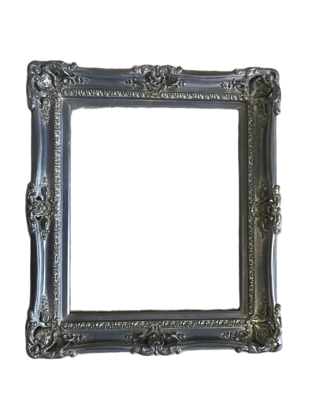 20x24 Vintage Picture Frame, Baroque Wash Gray Photo Frame, Home Accents