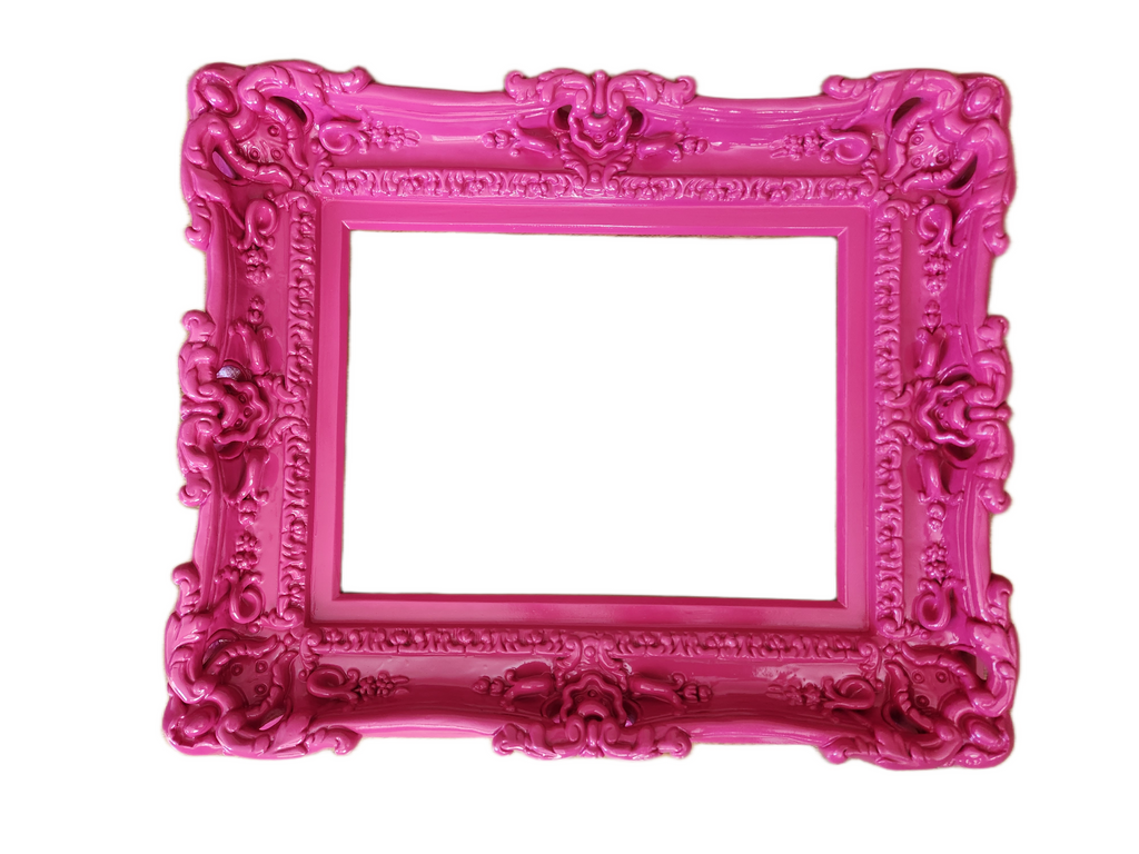 11x14 Hot Pink Picture Frame, Girl's Room, Artwork, Office Frame