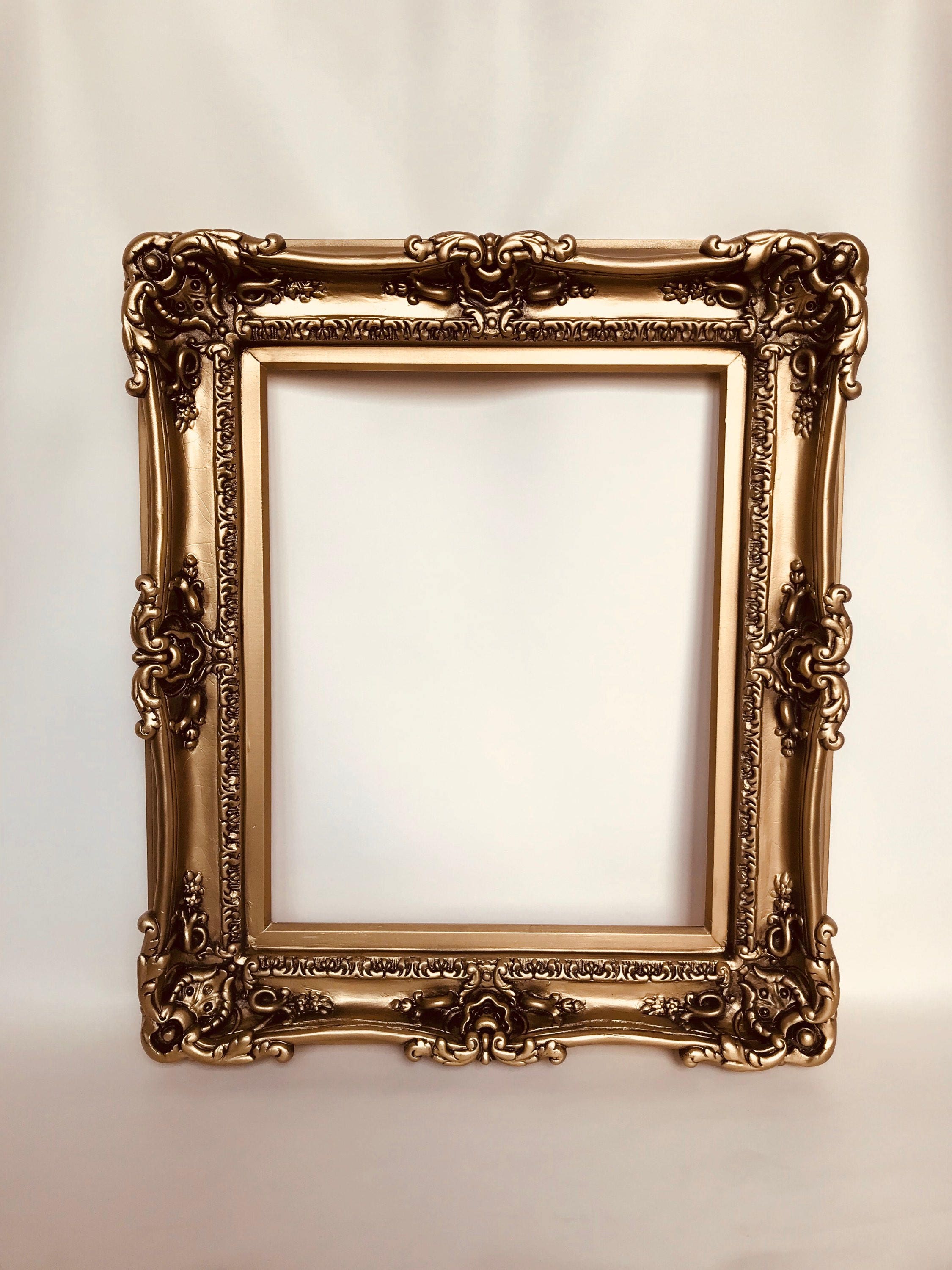 16x20 Vintage Bronze Picture Frame, French Photo Frame, Mid Century Frames