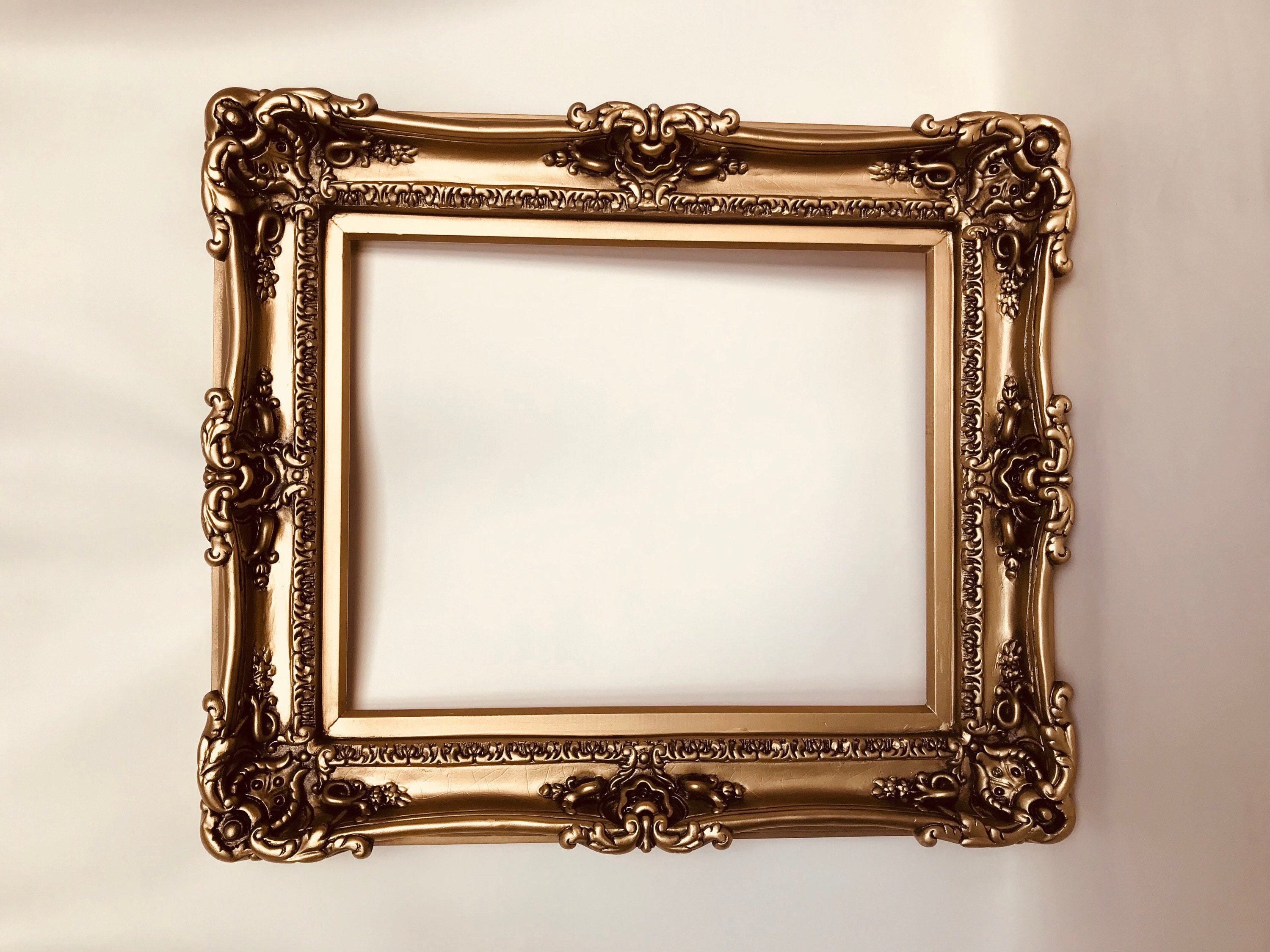 16x20 Vintage Bronze Picture Frame, French Photo Frame, Mid Century Frames