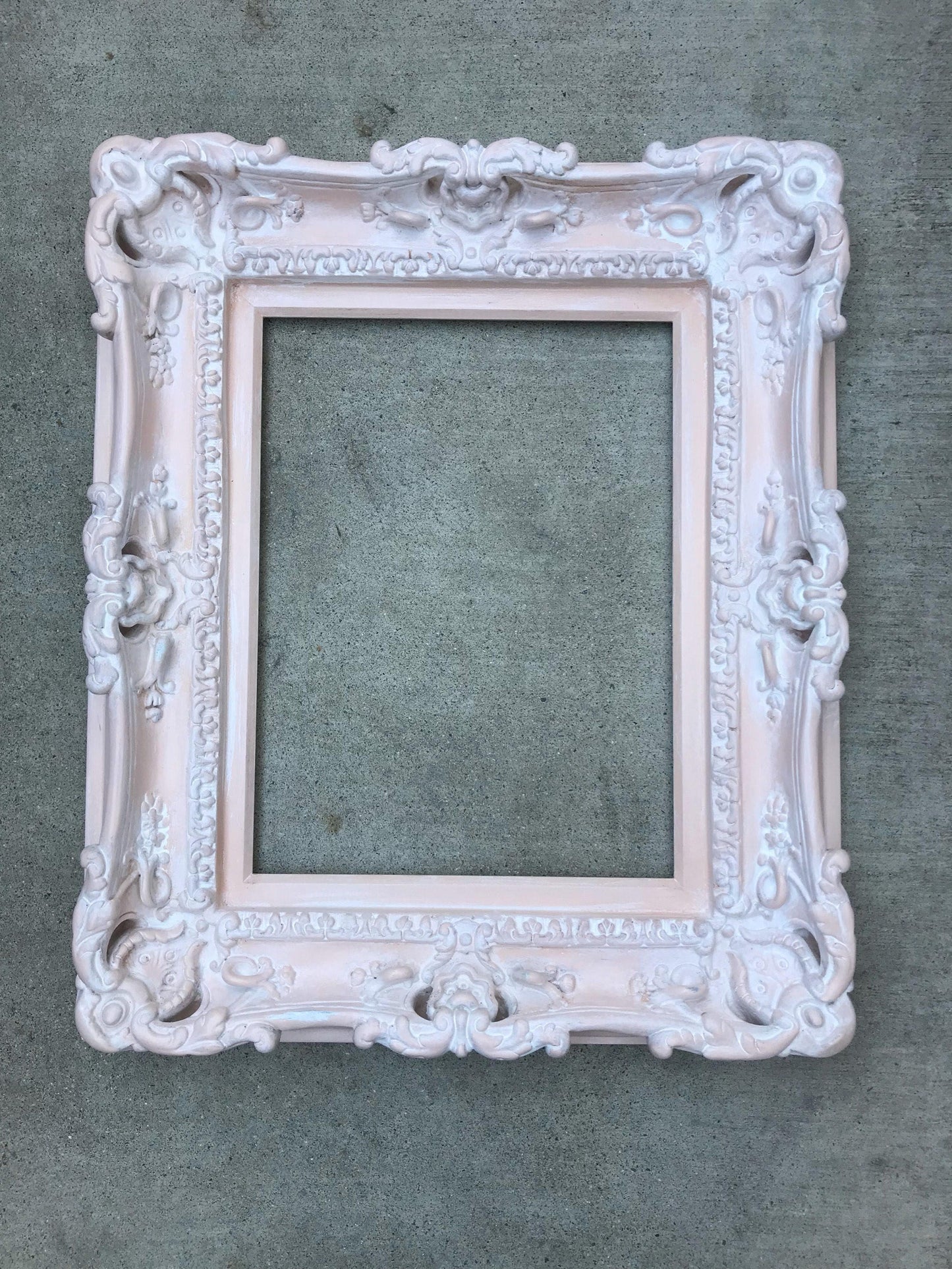 20x24 Shabby Chic Distressed Picture Frame, Baroque Ornate Fancy Style Frame