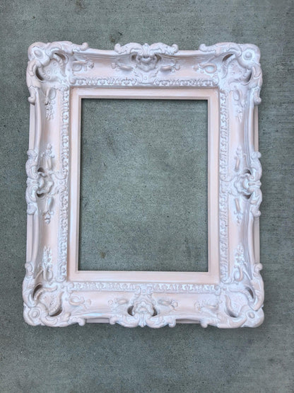 20x24 Shabby Chic Distressed Picture Frame, Baroque Ornate Fancy Style Frame