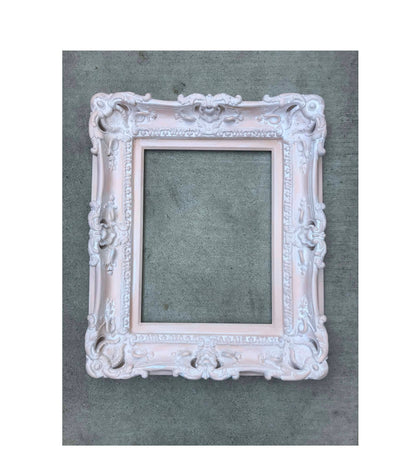 12x16 Shabby chic picture frame, fancy frame, baroque distressed vintage cottage frame