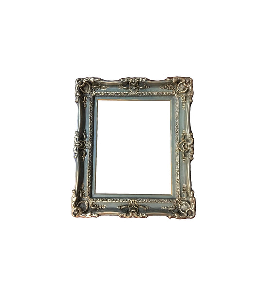 20x24 Distressed Shabby Green Frame, Baroque Fancy Frame, Original