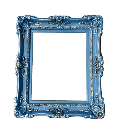 20x24 Vintage Blue Picture Frame, Shabby Chic Photo Frame