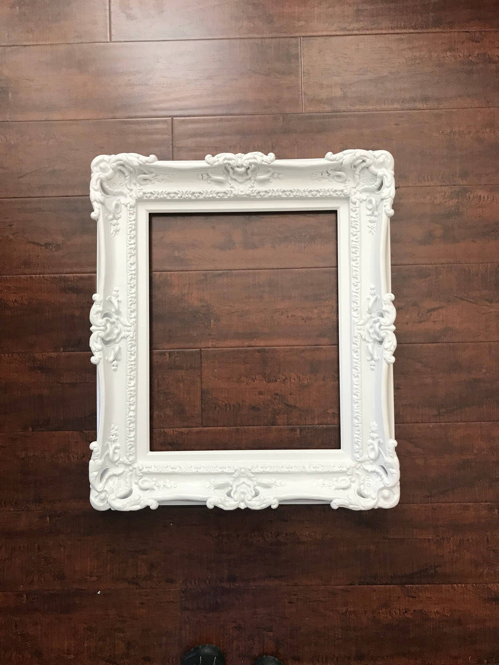 20x24 White Frame, Baroque Ornate Wedding Frame