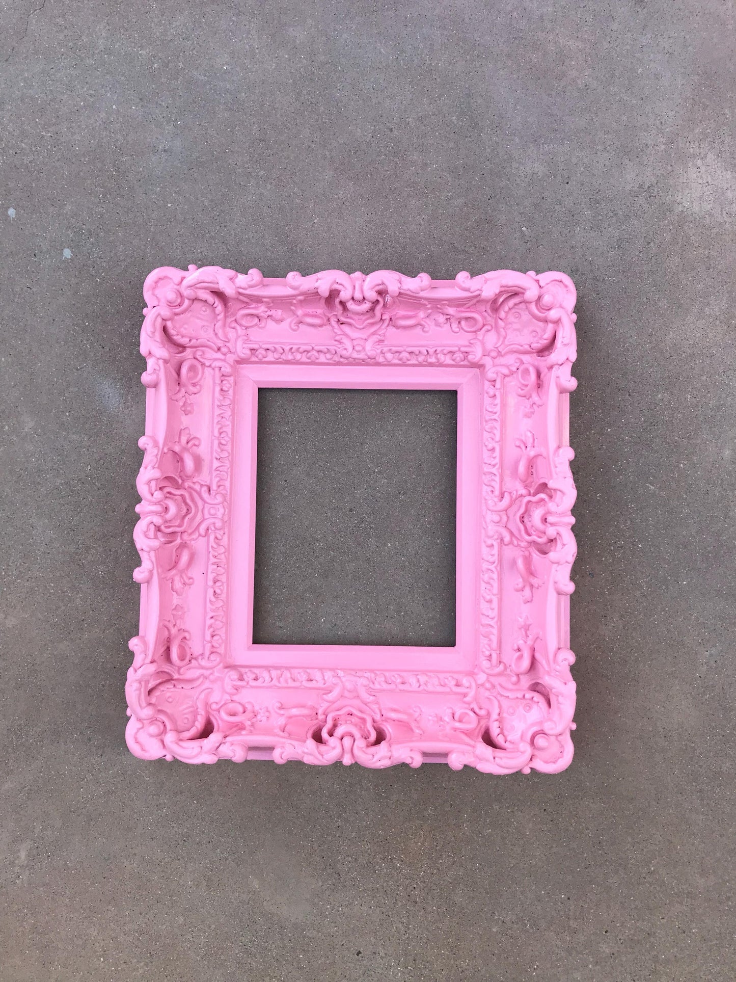 8.5x11 Pink Frame, Baroque Picture Frame, Photo Frame, Baby Room Gift Idea, Fancy Frame