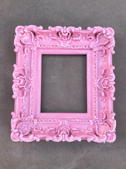 8x10 Baby Pink Frame, Shabby Chic Picture Frame, Cottage Chic Wall Style Art Photo Frame