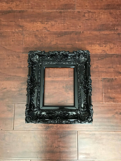 8x10 Black Frame, Baroque Frame, Wedding Frame Art Frames, Photo Frame