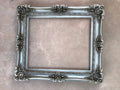 20x24 Vintage Silver Picture Frame in Distressed Style, Antique Frame
