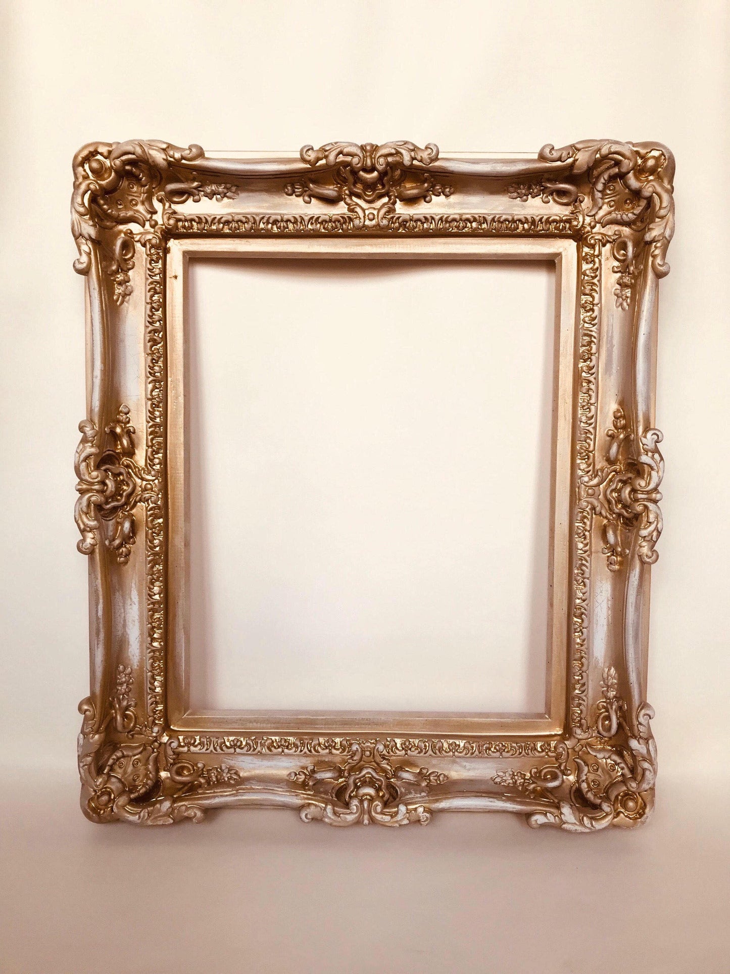 16x20 Distressed Shabby Chic Frame, Frame for Painting, Ornate Vintage Picture Frame