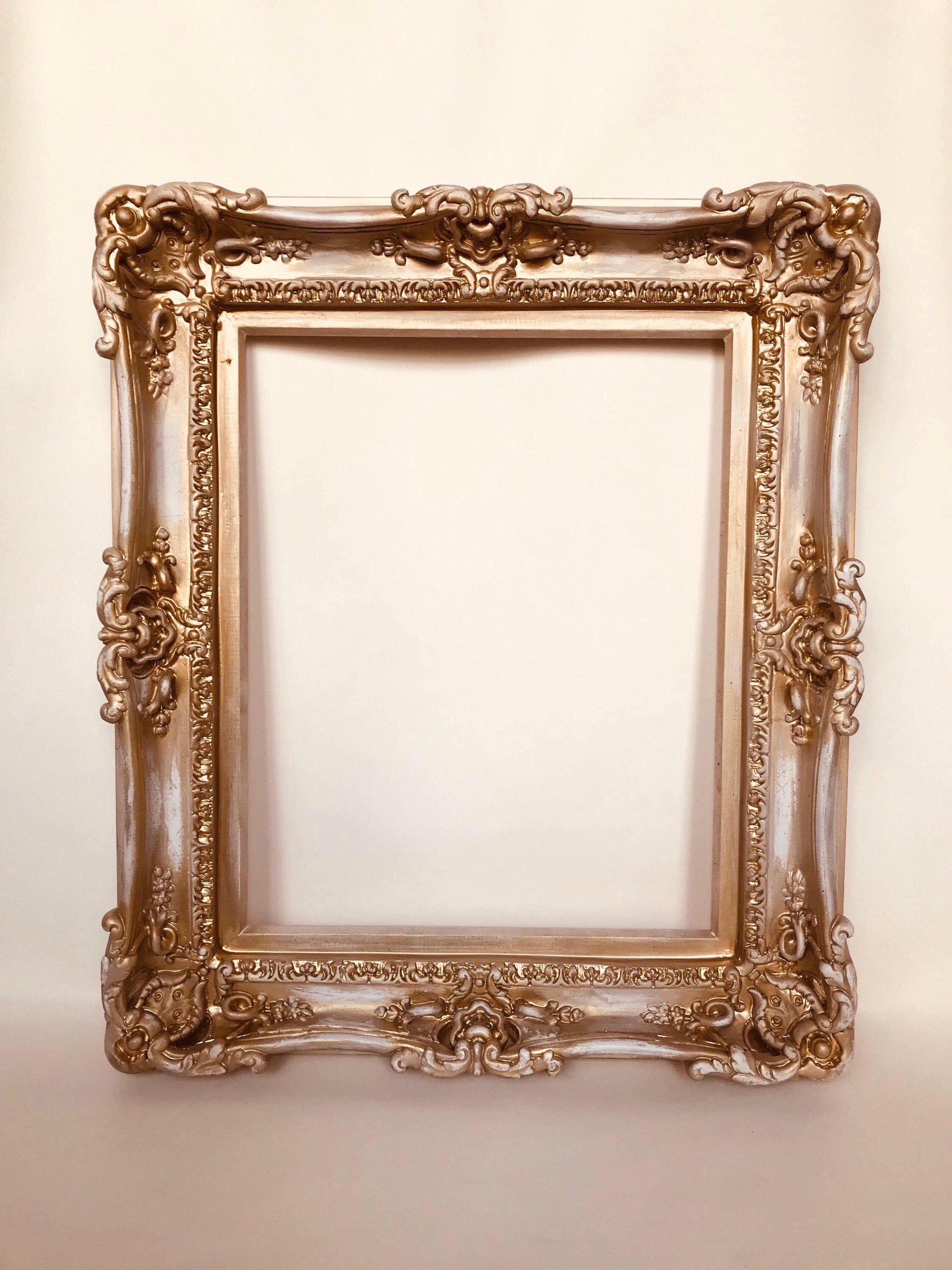16x20 Distressed Shabby Chic Frame, Frame for Painting, Ornate Vintage Picture Frame