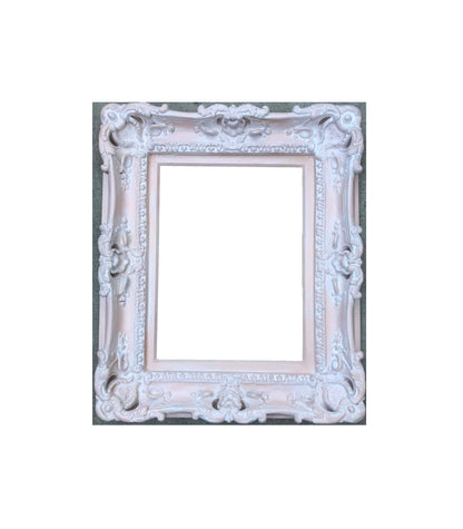 12x16 Shabby chic picture frame, fancy frame, baroque distressed vintage cottage frame