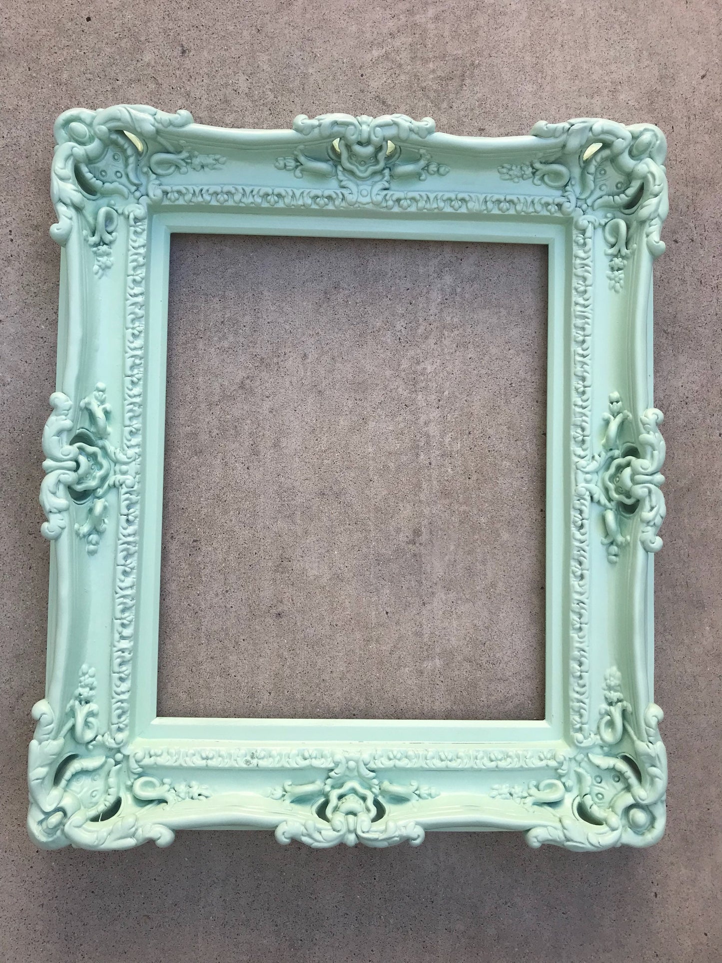 16x20 Baby Green Picture Frame, Baroque Mirror, Fancy Classic Frame, Colonial Frame