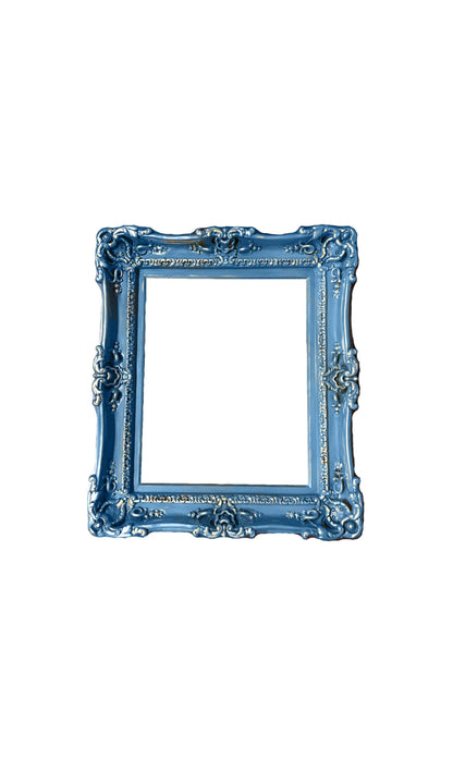 20x24 Vintage Blue Picture Frame, Shabby Chic Photo Frame