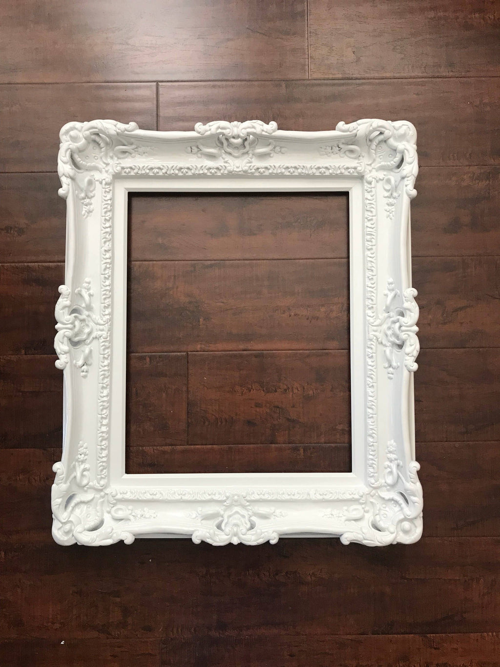20x24 White Frame, Baroque Ornate Wedding Frame