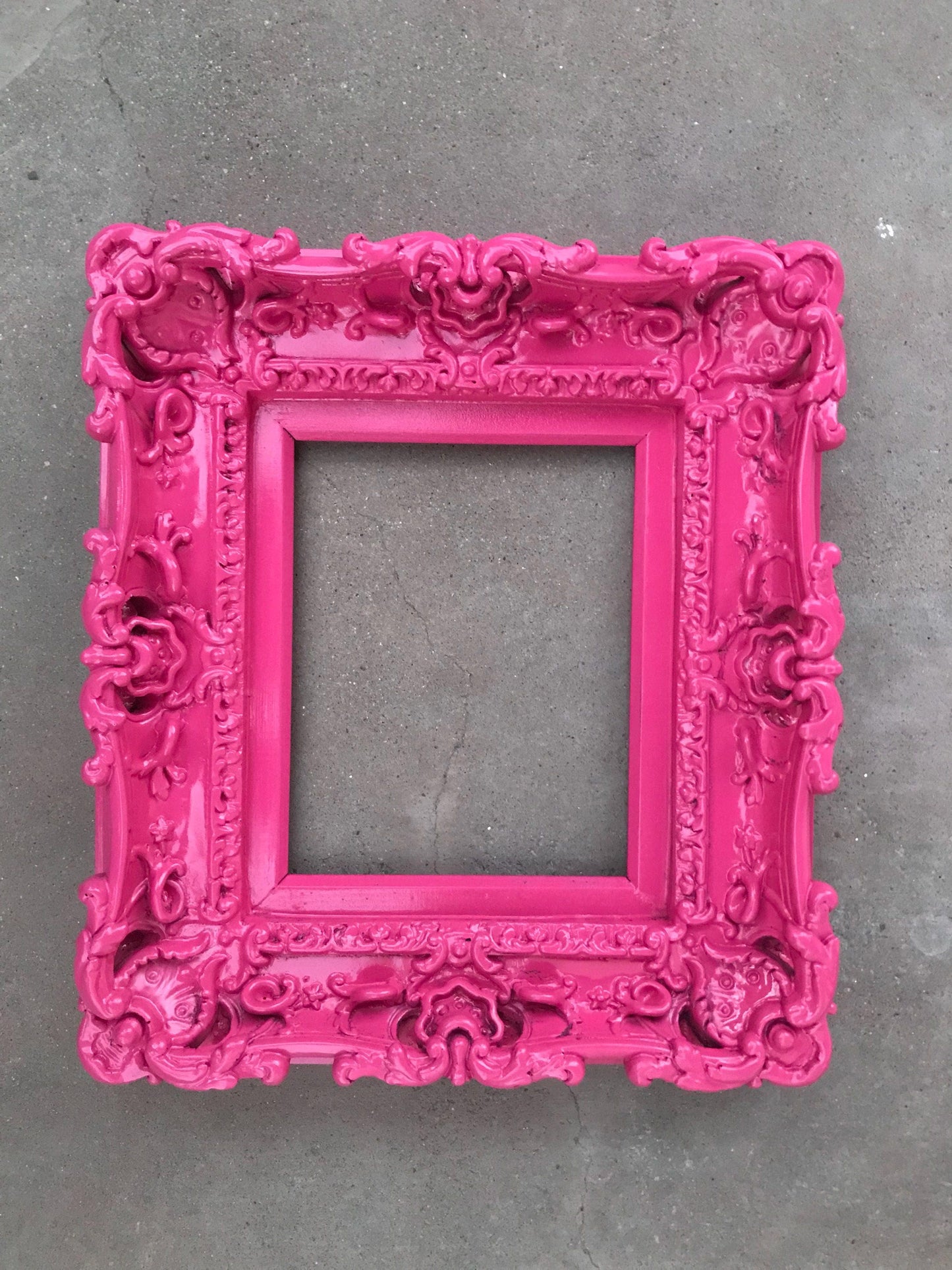 8x10 Berry Pink Frame, Baroque Baby Frame, Picture Frame, Art Frames, Wall Frame