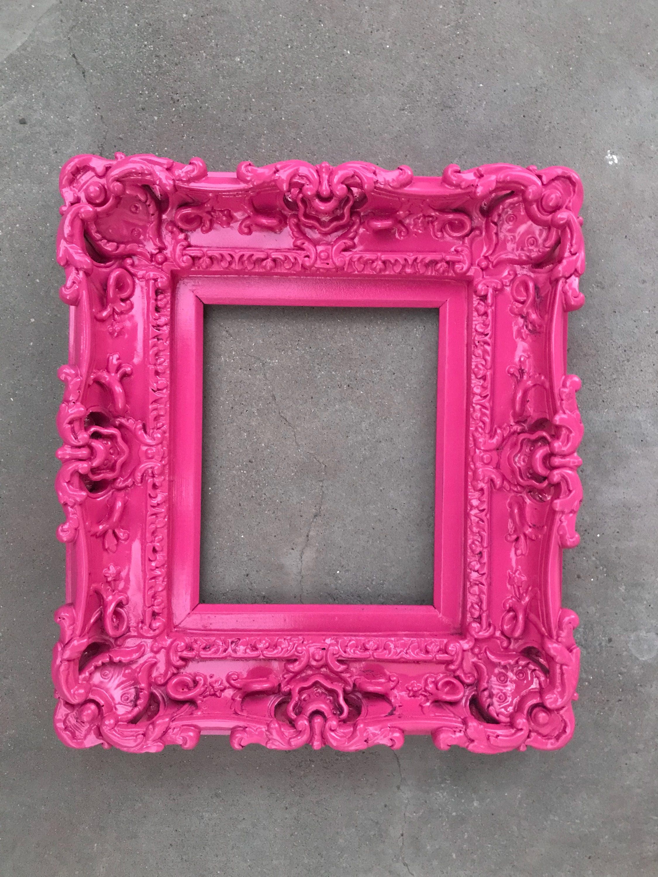8x10 Berry Pink Frame, Baroque Baby Frame, Picture Frame, Art Frames, Wall Frame
