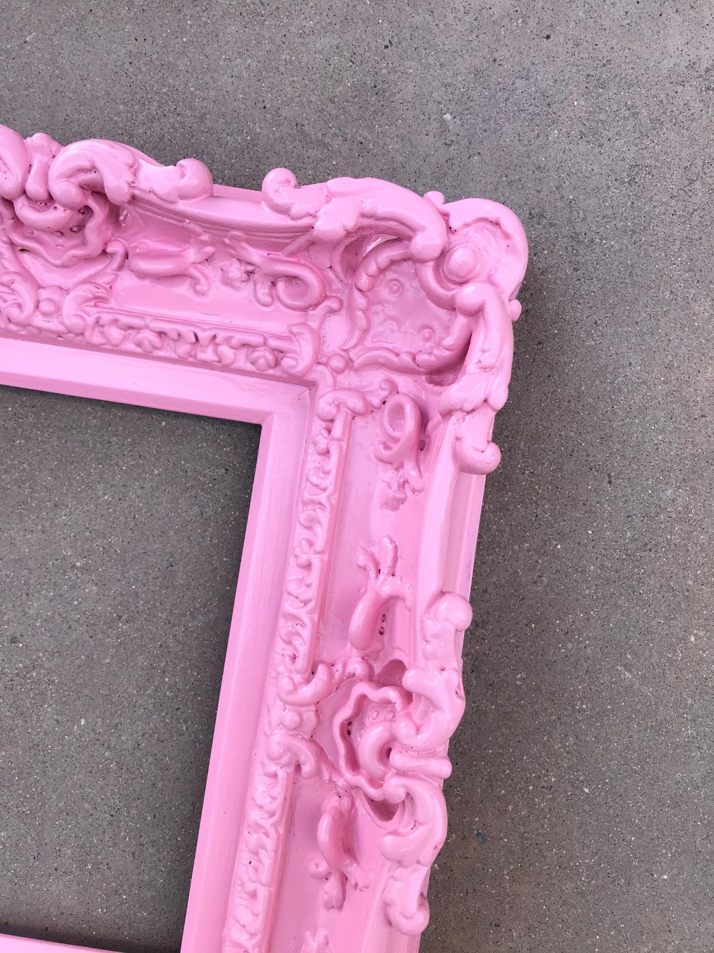 8.5x11 Pink Frame, Baroque Picture Frame, Photo Frame, Baby Room Gift Idea, Fancy Frame