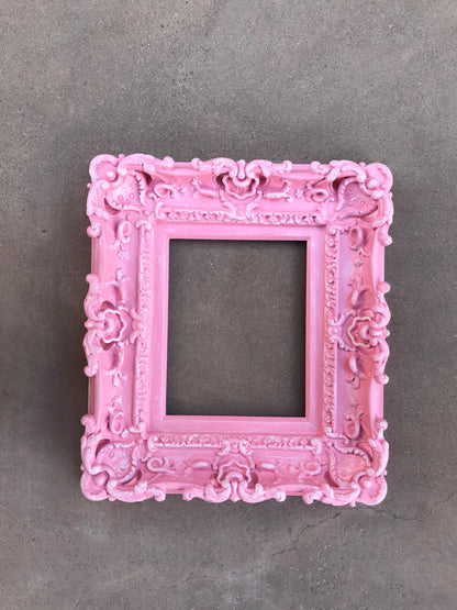 8x10 Baby Pink Frame, Shabby Chic Picture Frame, Cottage Chic Wall Style Art Photo Frame