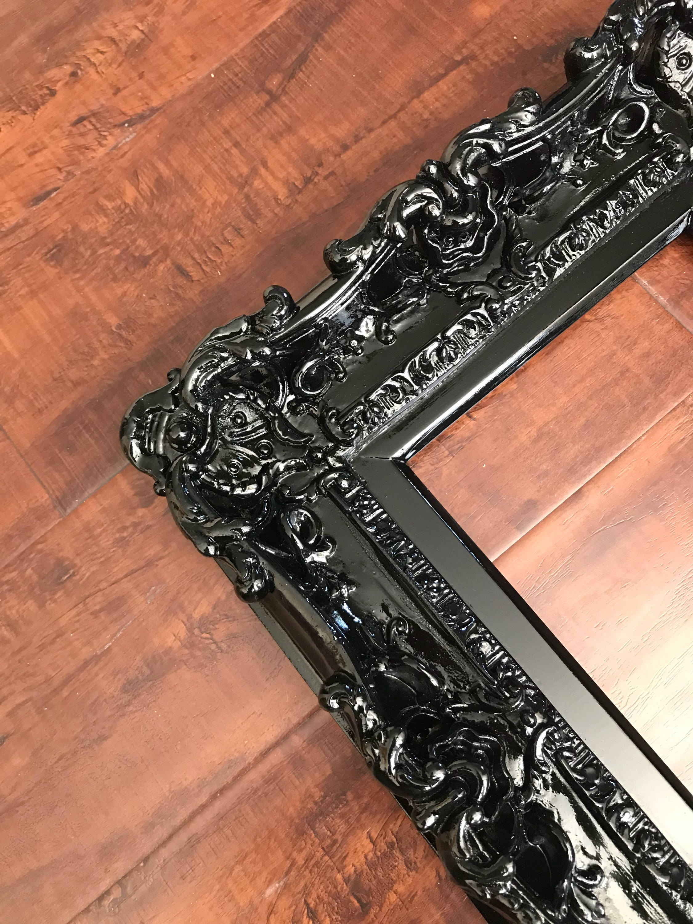 8x10 Black Frame, Baroque Frame, Wedding Frame Art Frames, Photo Frame