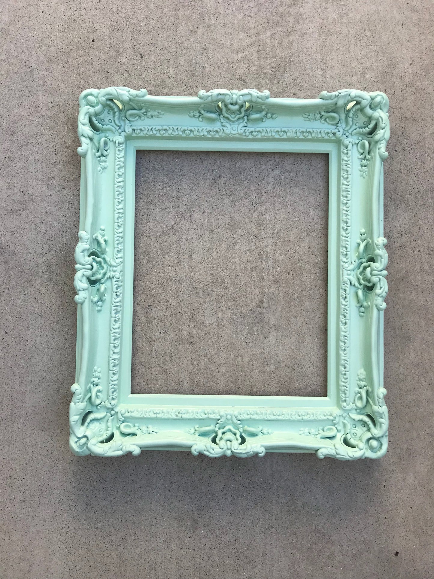 16x20 Baby Green Picture Frame, Baroque Mirror, Fancy Classic Frame, Colonial Frame