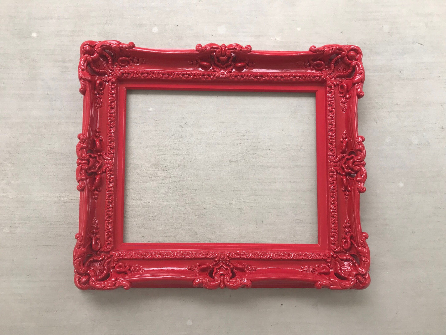 11x14 Christmas Red Frame, Picture Baroque Frame, Original Office Frame