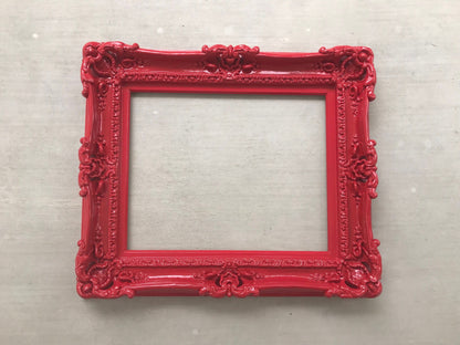 11x14 Christmas Red Frame, Picture Baroque Frame, Original Office Frame