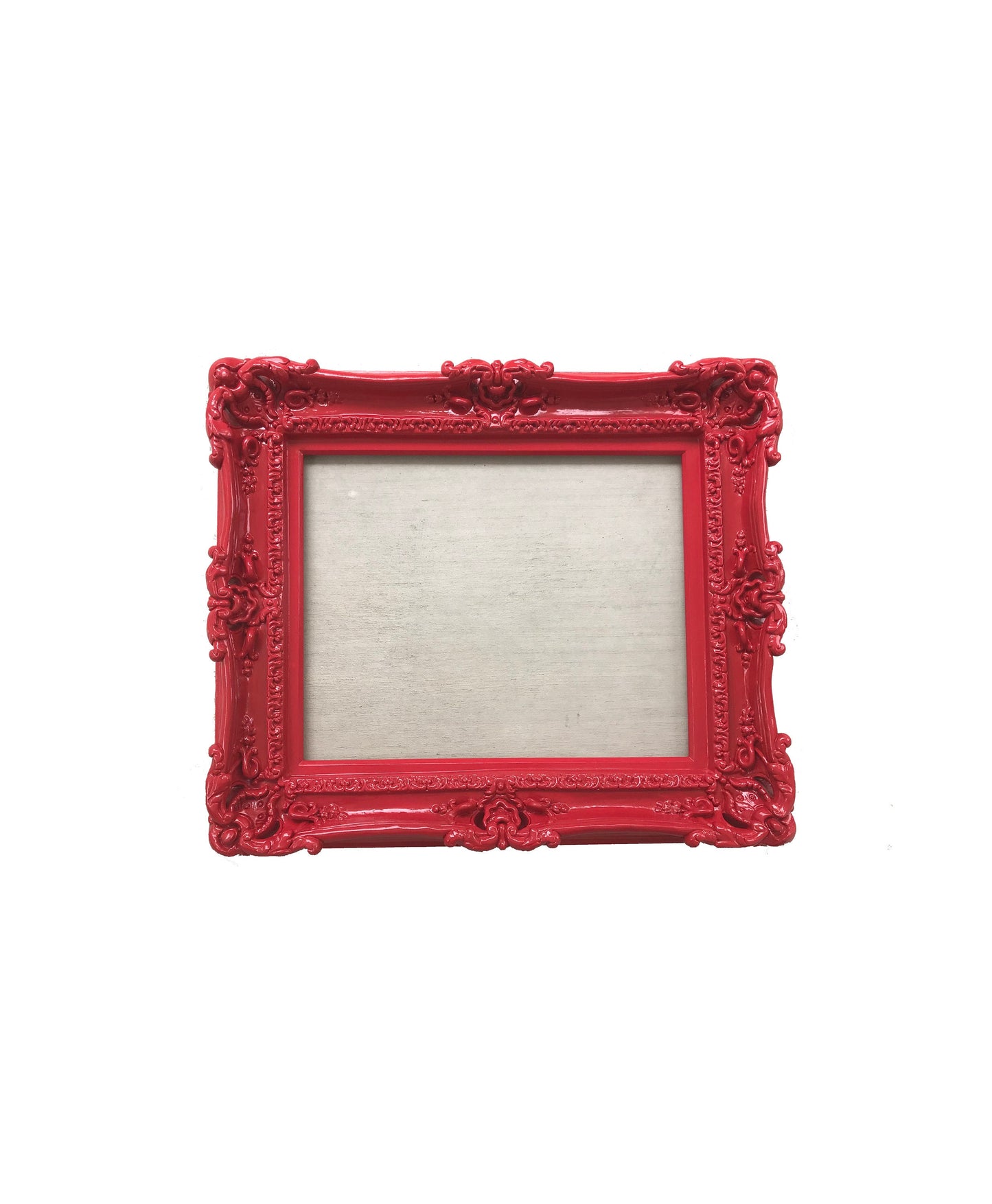 12x16 Red Frame, Picture Frame, Colorful Baroque Frame, Photo Frame, Original Frame