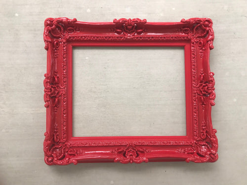 11x14 Christmas Red Frame, Picture Baroque Frame, Original Office Frame