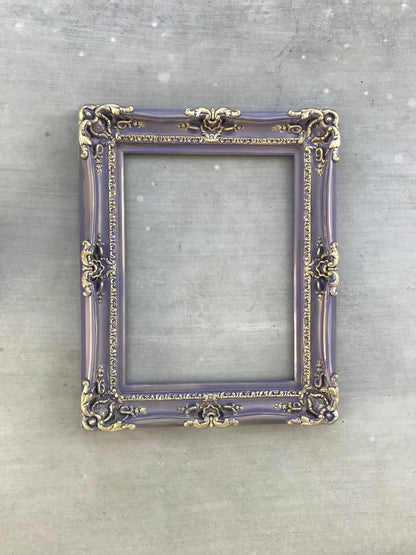 20x24 Purple Frame, Colorful Ornate Baroque Distressed Frame, Shabby Frame