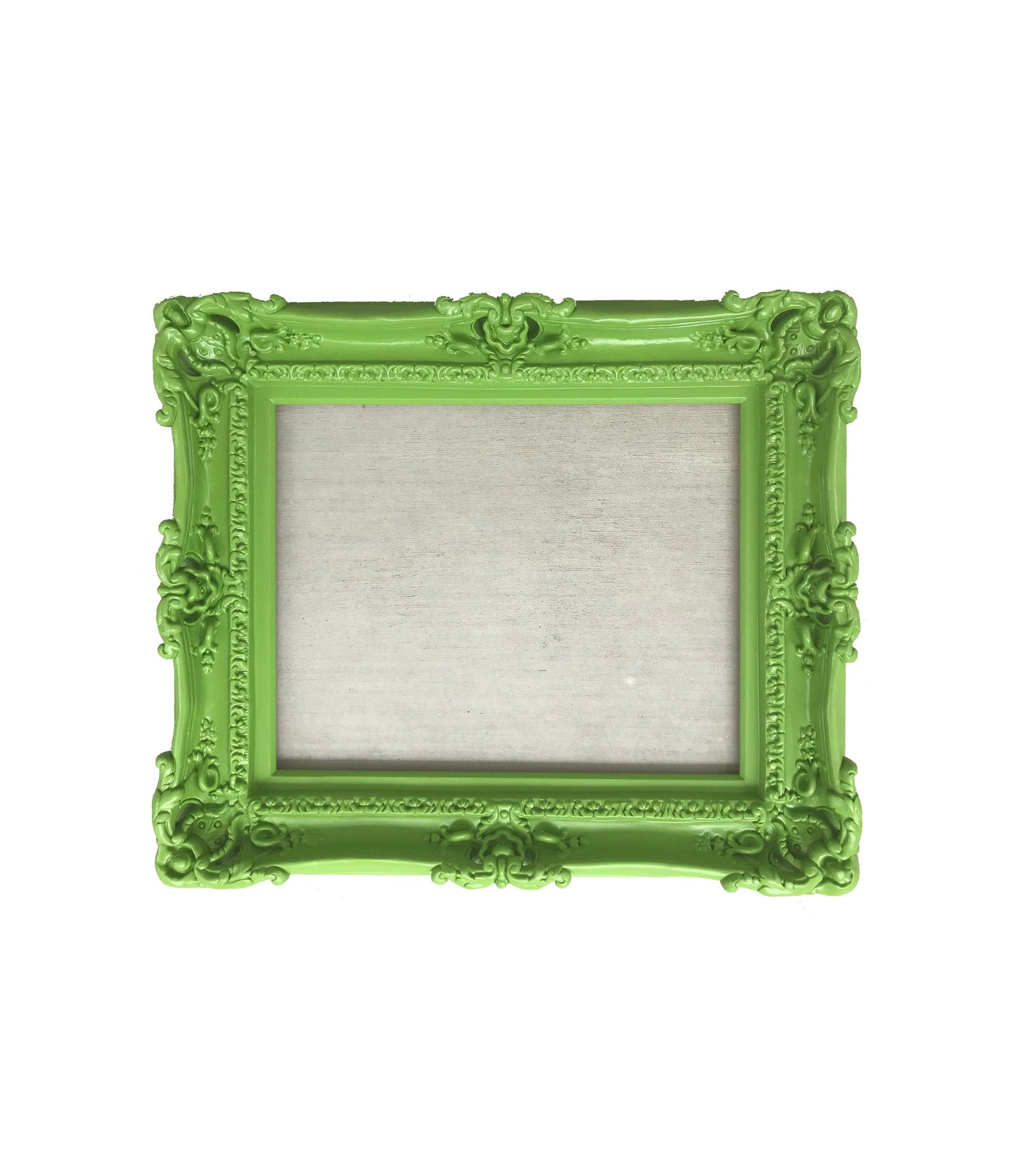 12x16 Green Frame, Baroque Ornate Chic Decorative Picture Frame, Colorful Kids Decor