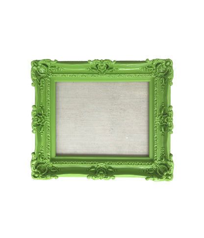 12x16 Green Frame, Baroque Ornate Chic Decorative Picture Frame, Colorful Kids Decor