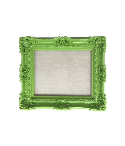 12x16 Green Frame, Baroque Ornate Chic Decorative Picture Frame, Colorful Kids Decor